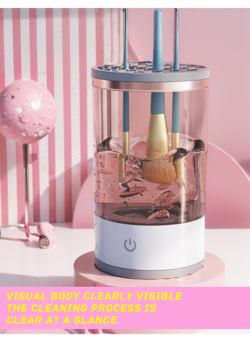 Trendigo Electric Makeup Brush Cleaner Machine – Automatic Spinning Cosmetic Brush Cleaner, Universal Fit for All Makeup Brush Sizes - Image 4